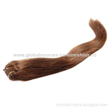 20-inch Brown Indian Remy Hair Weaves